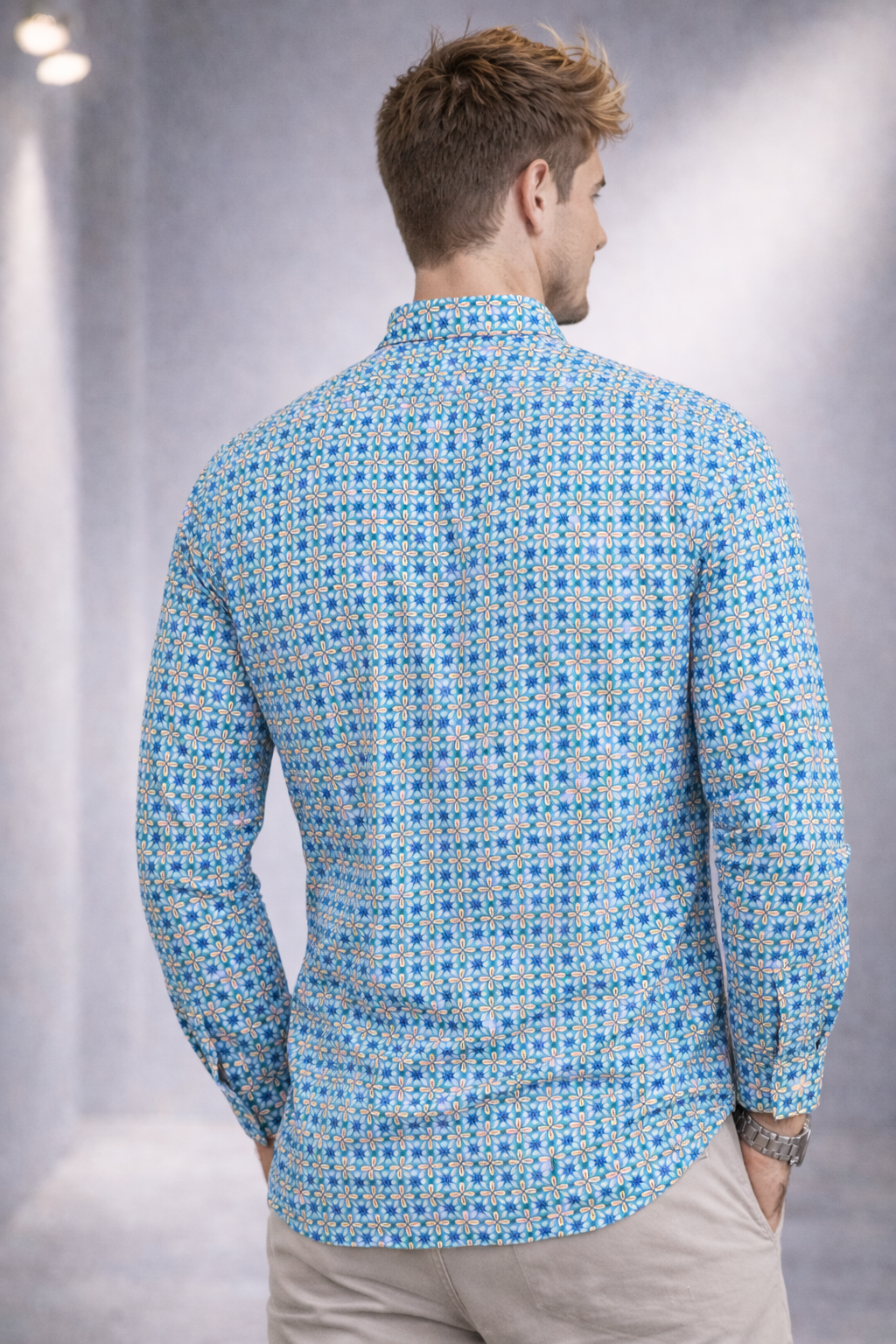Small-scale Floral Shirt