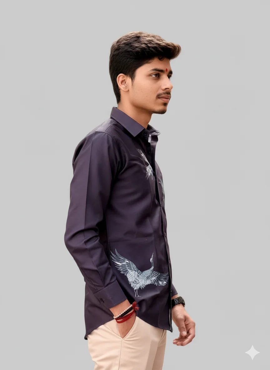 Midnight Bloom Edition Casual Shirts