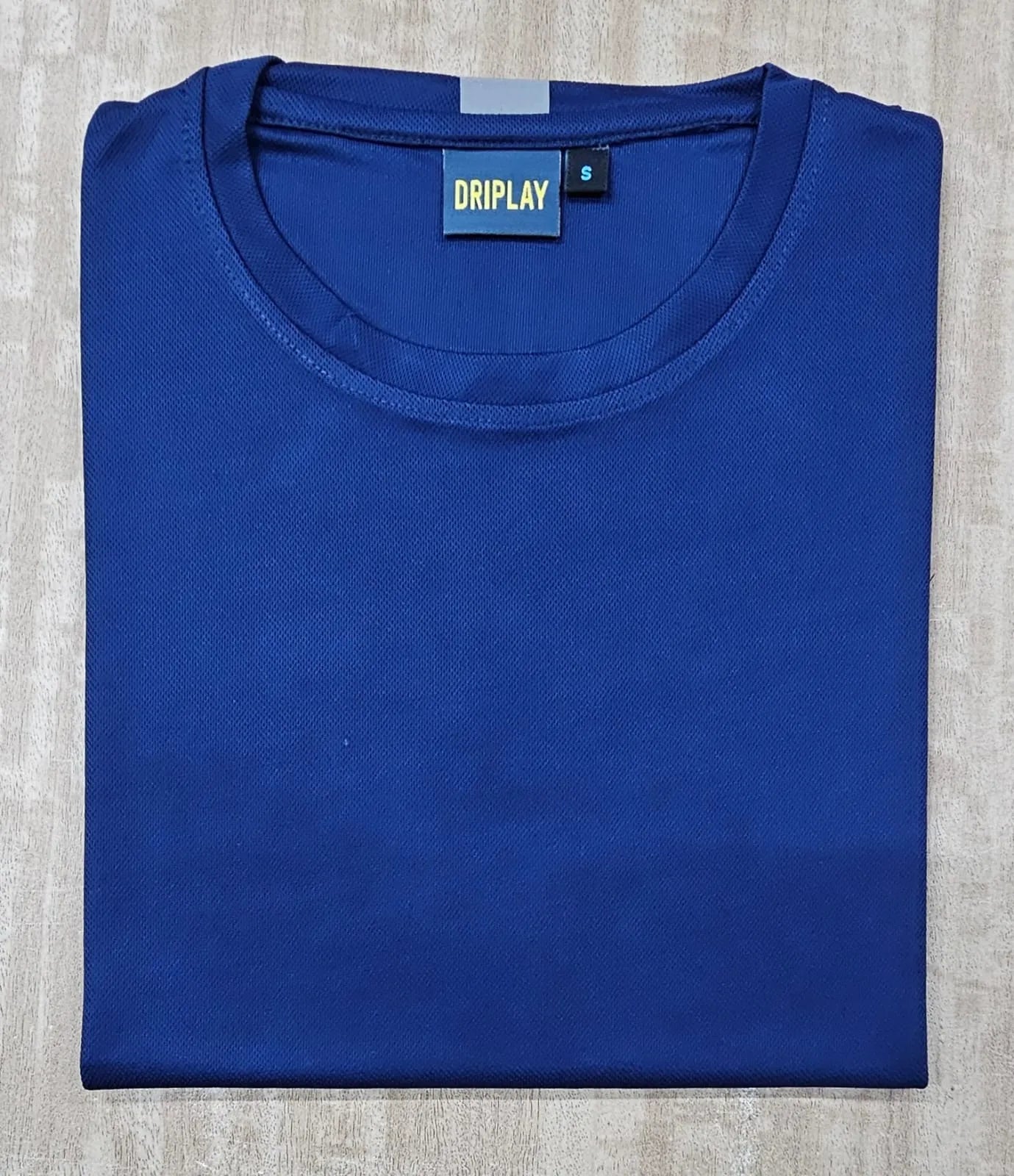 Polyester Nevy Blue Plain T Shirts For Men