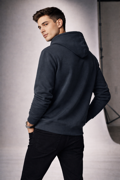 Urban Core Solid Hoodie Sweatshirt