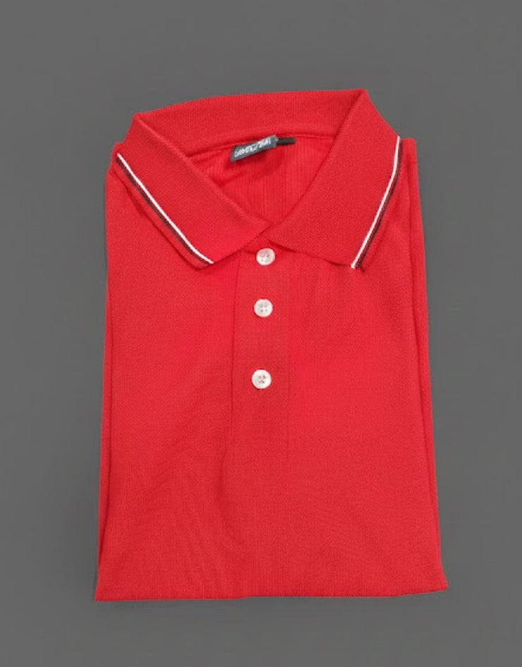 Red Polo T-shirt (Cooltex Tipping)