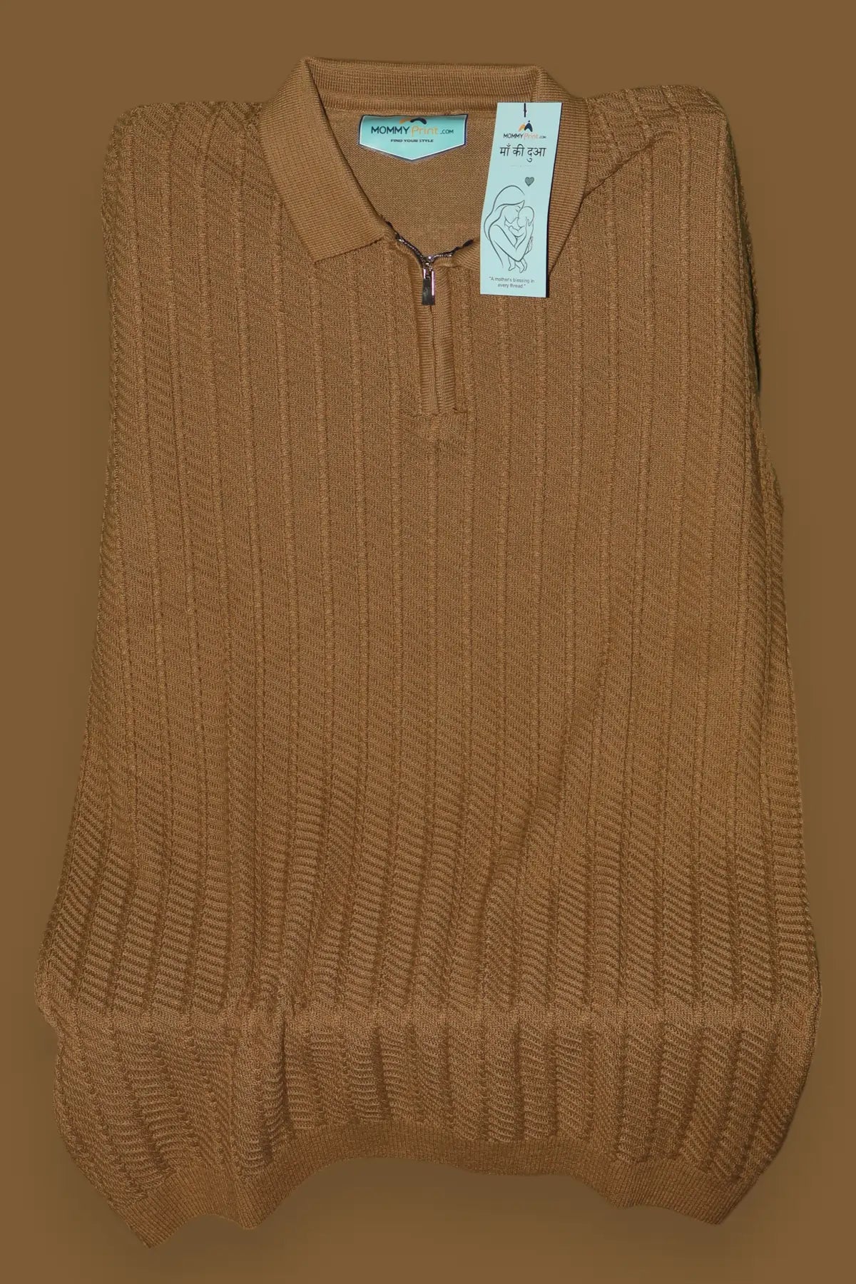 Zip Polo T -Shirt