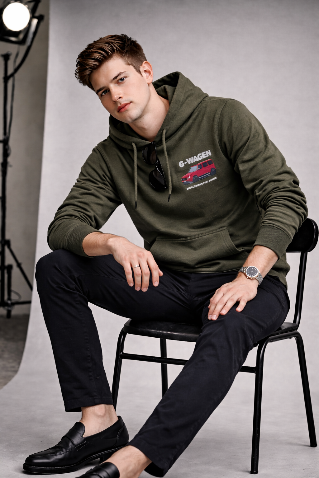 Premium Olive Green Hoodie