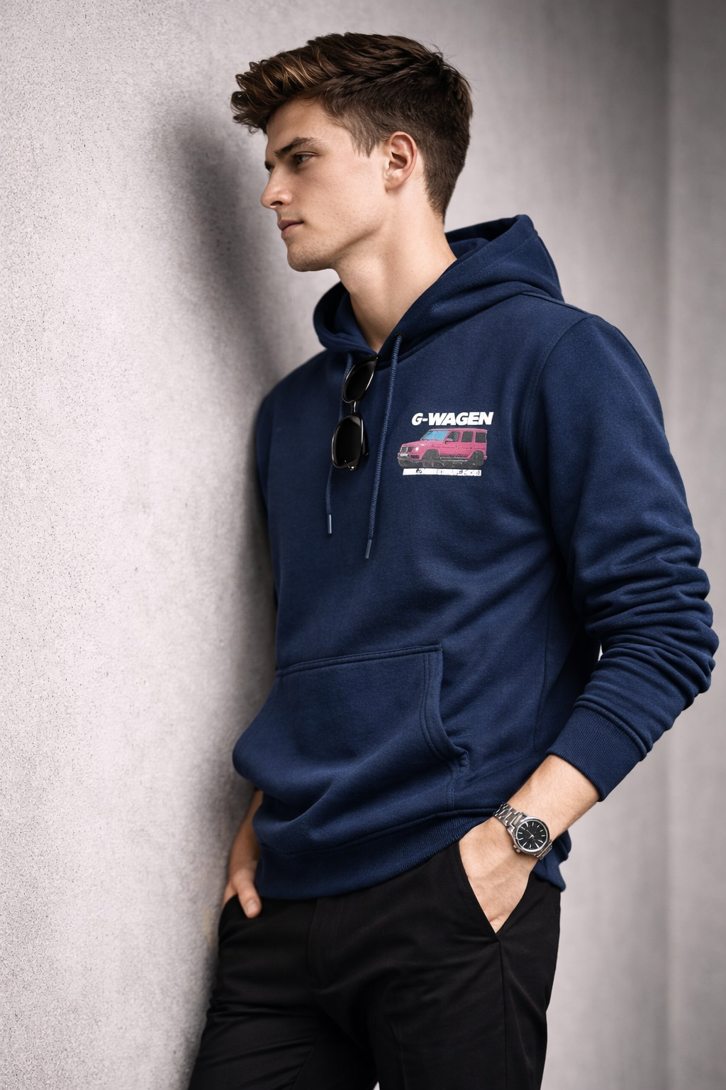Premium Midnight Navy Hoodie