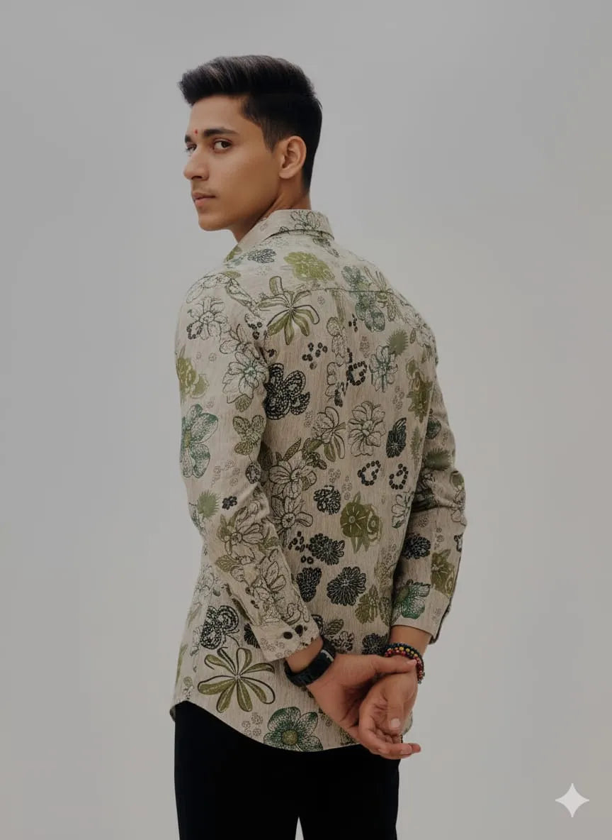 Botanical Print Shirt