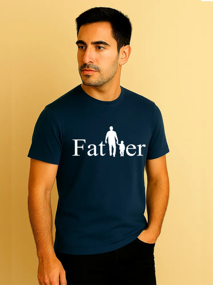 Father Round Neck T-shirts