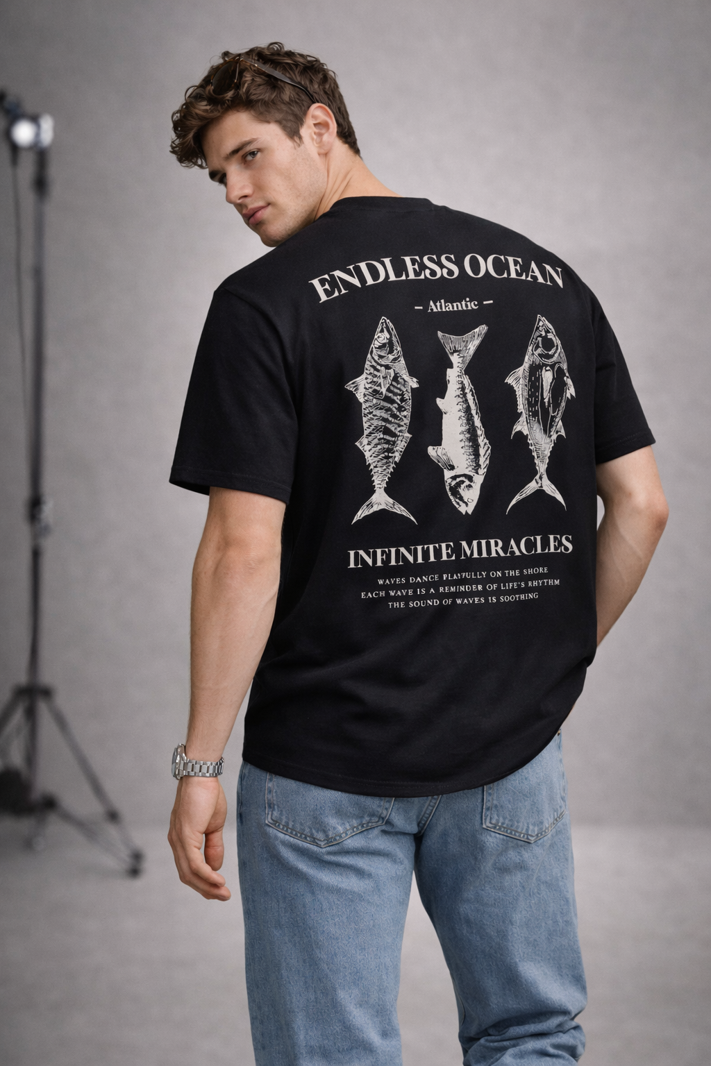 Endless Ocean Oversized Graphic T-Shirt