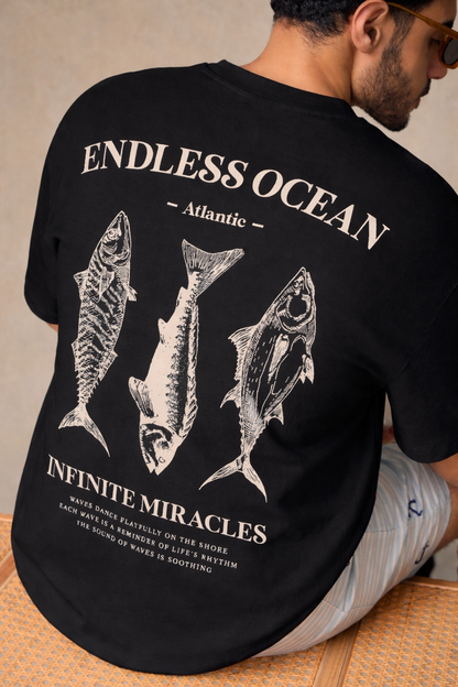Endless Ocean Oversized Graphic T-Shirt