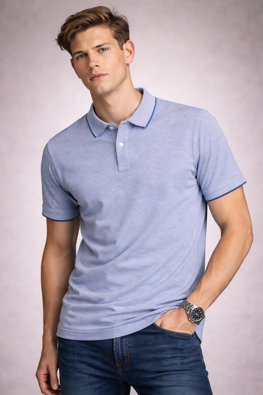 Premium Sky Blue Polo T-Shirt
