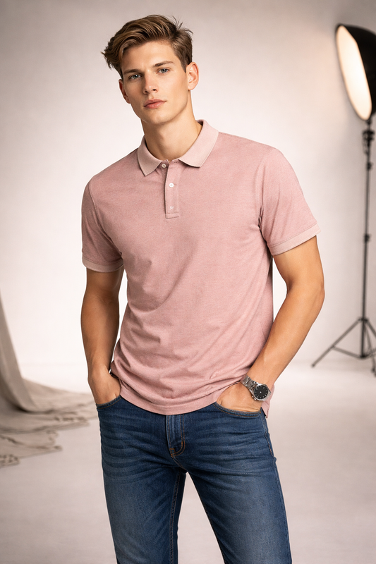 Premium Polo Pink T-Shirt
