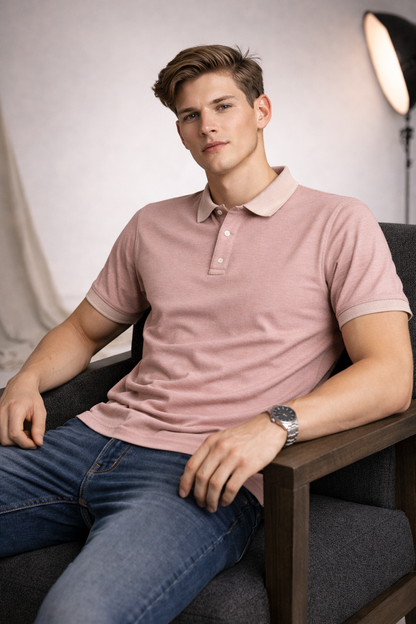 Premium Polo Pink T-Shirt