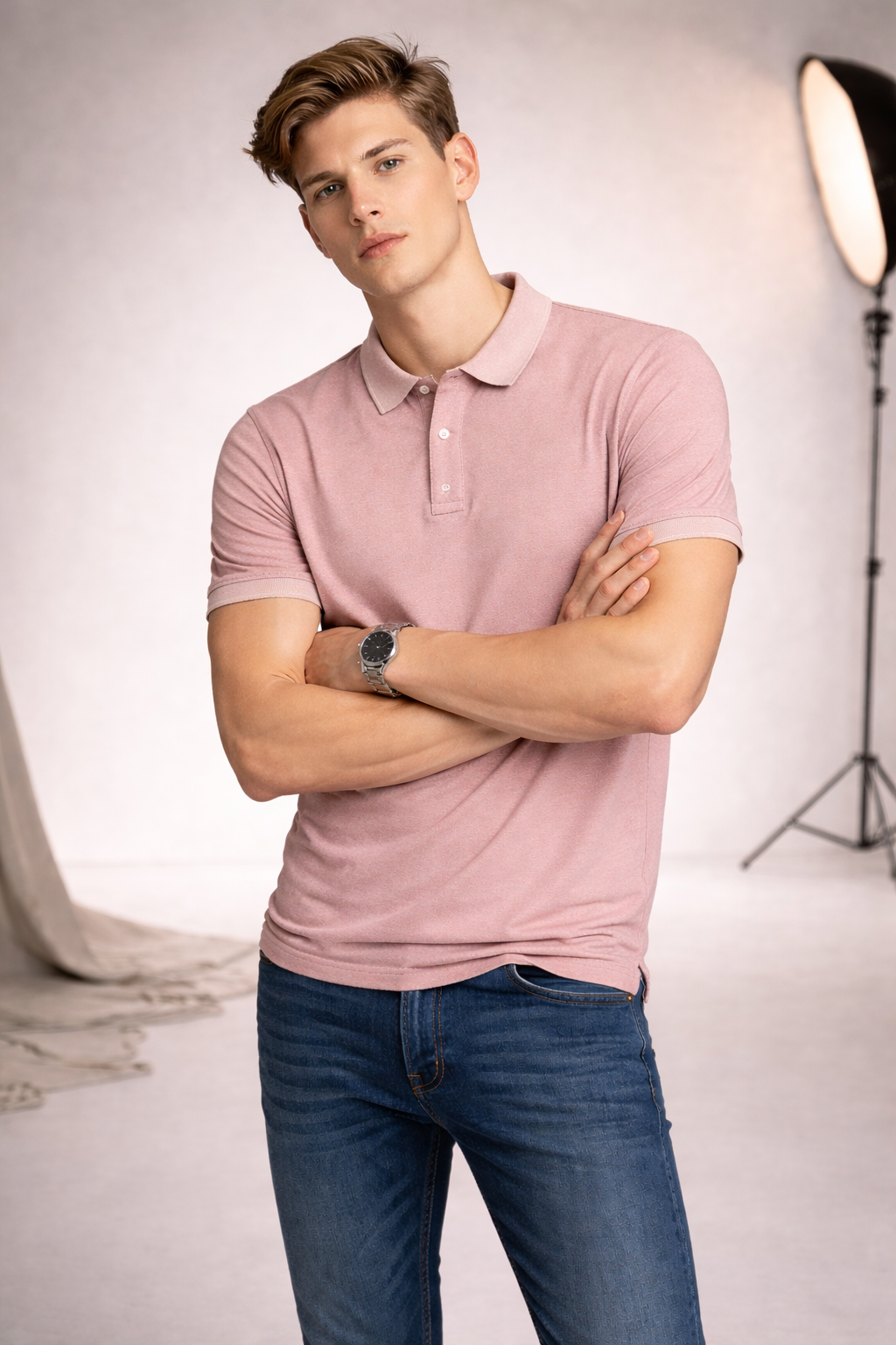 Premium Polo Pink T-Shirt