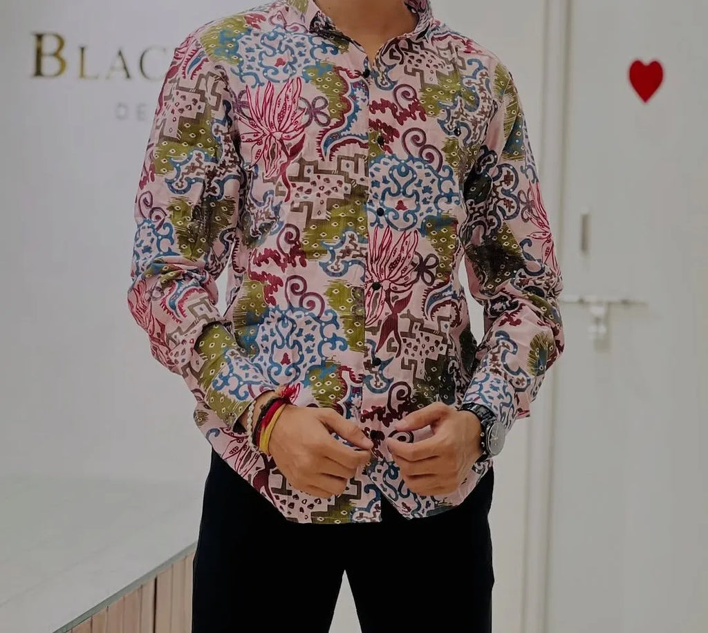 Geometric Shapes Floral Shirt