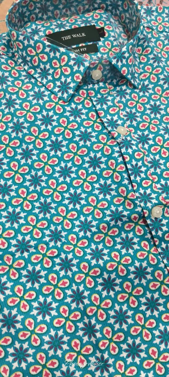 Small-scale Floral Shirt