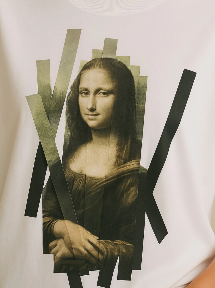 Fragmented Mona Over Sized T-shirt