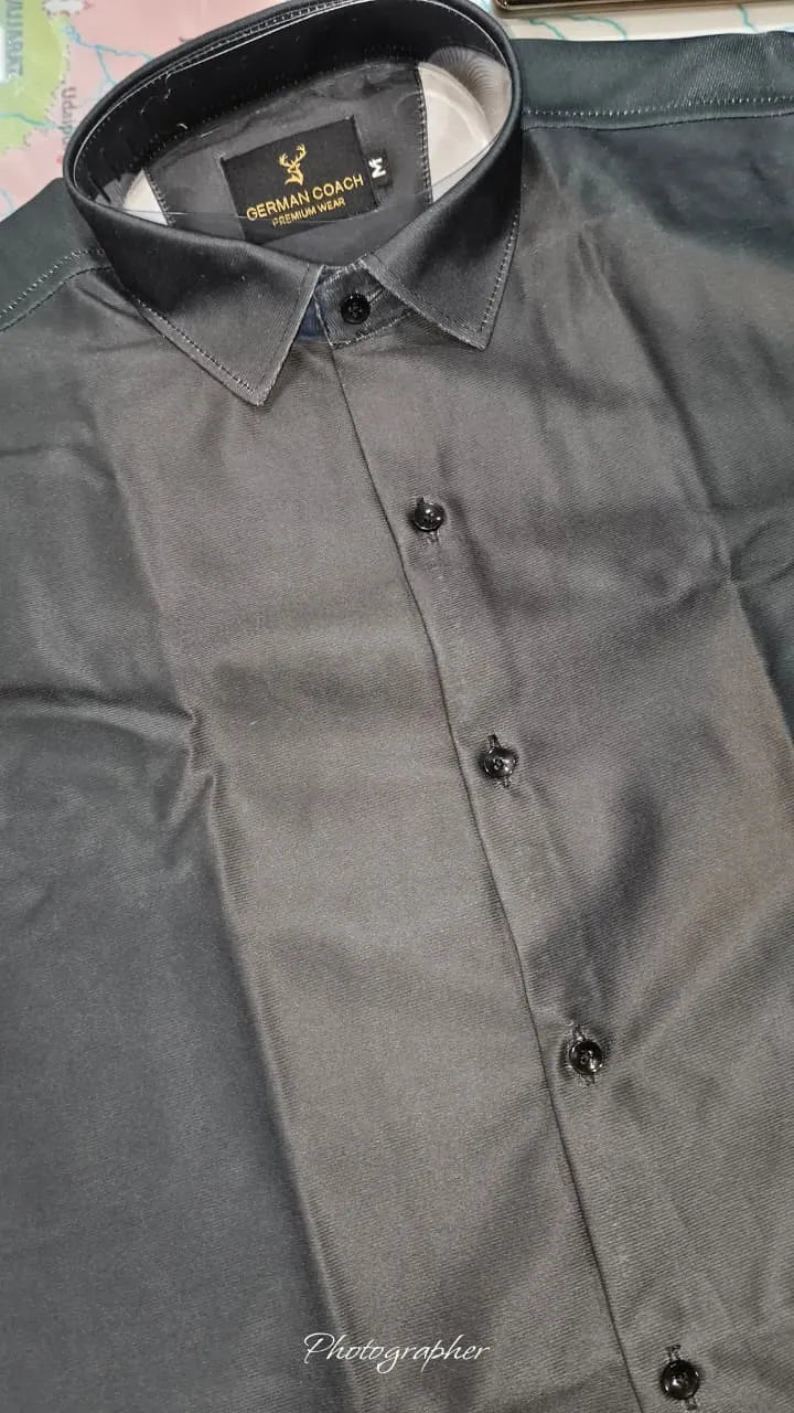 Zen Black Shirt With Artistic Lotus Flower & Monk Print