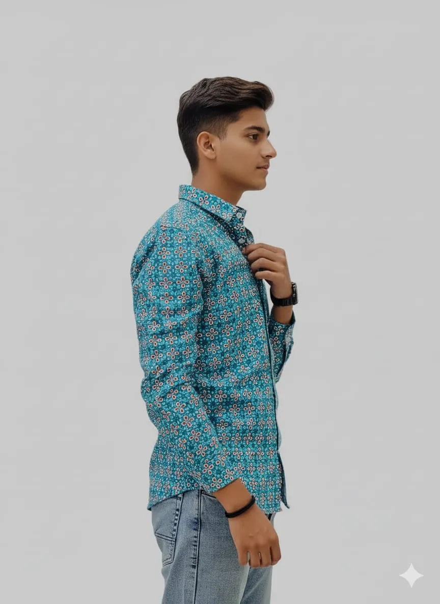 Small-scale Floral Shirt