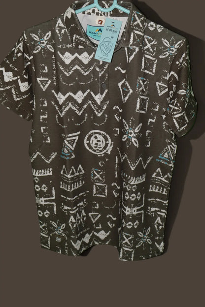Printed Polo T-Shirt with Heavy Quality Fabric