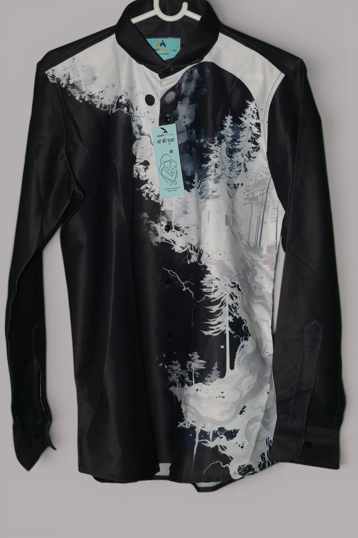 Modern Black & White Graphic Shirt
