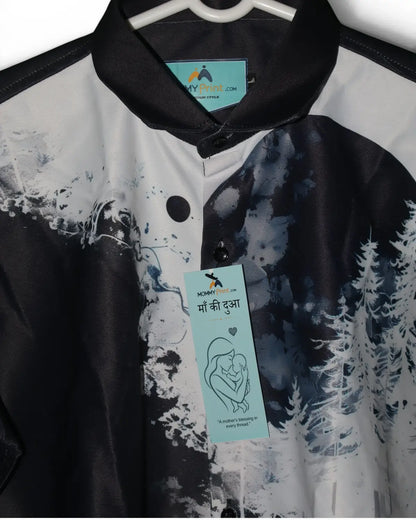 Modern Black & White Graphic Shirt