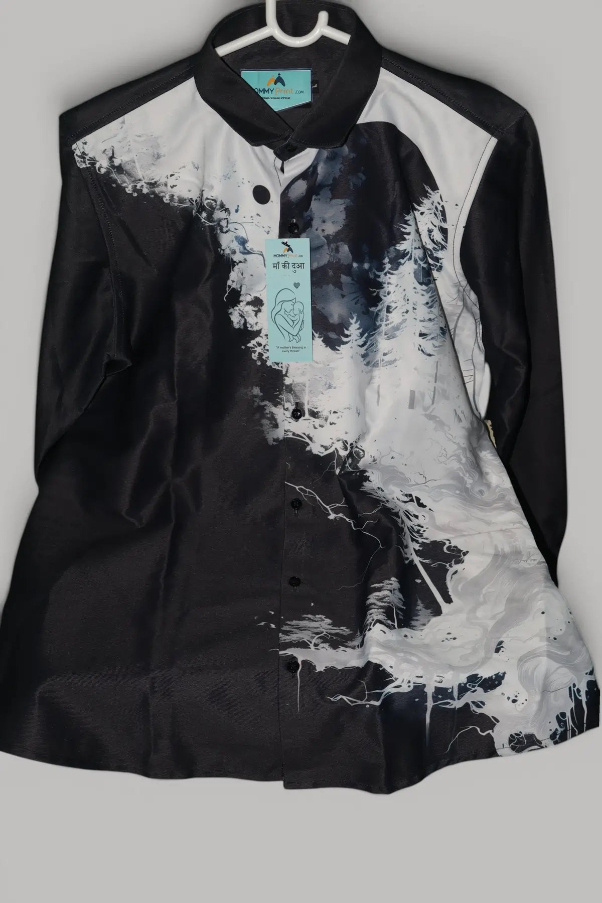 Modern Black & White Graphic Shirt