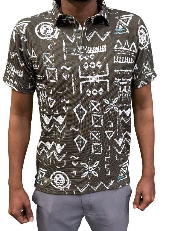 Printed Polo T-Shirt with Heavy Quality Fabric