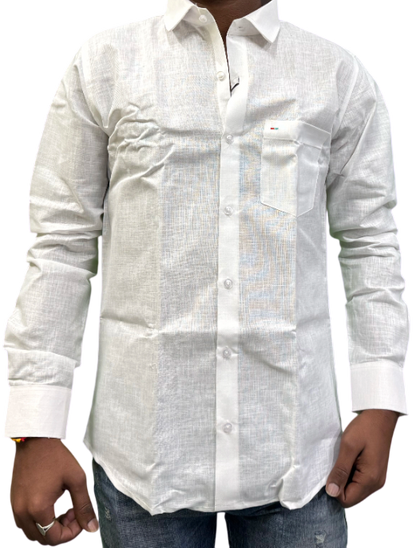Premium Linen Shirt â€“ Classic White