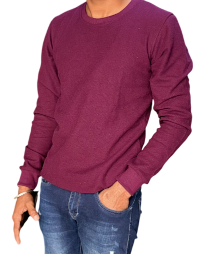 Cotton Popcorn Lycra  Maroon