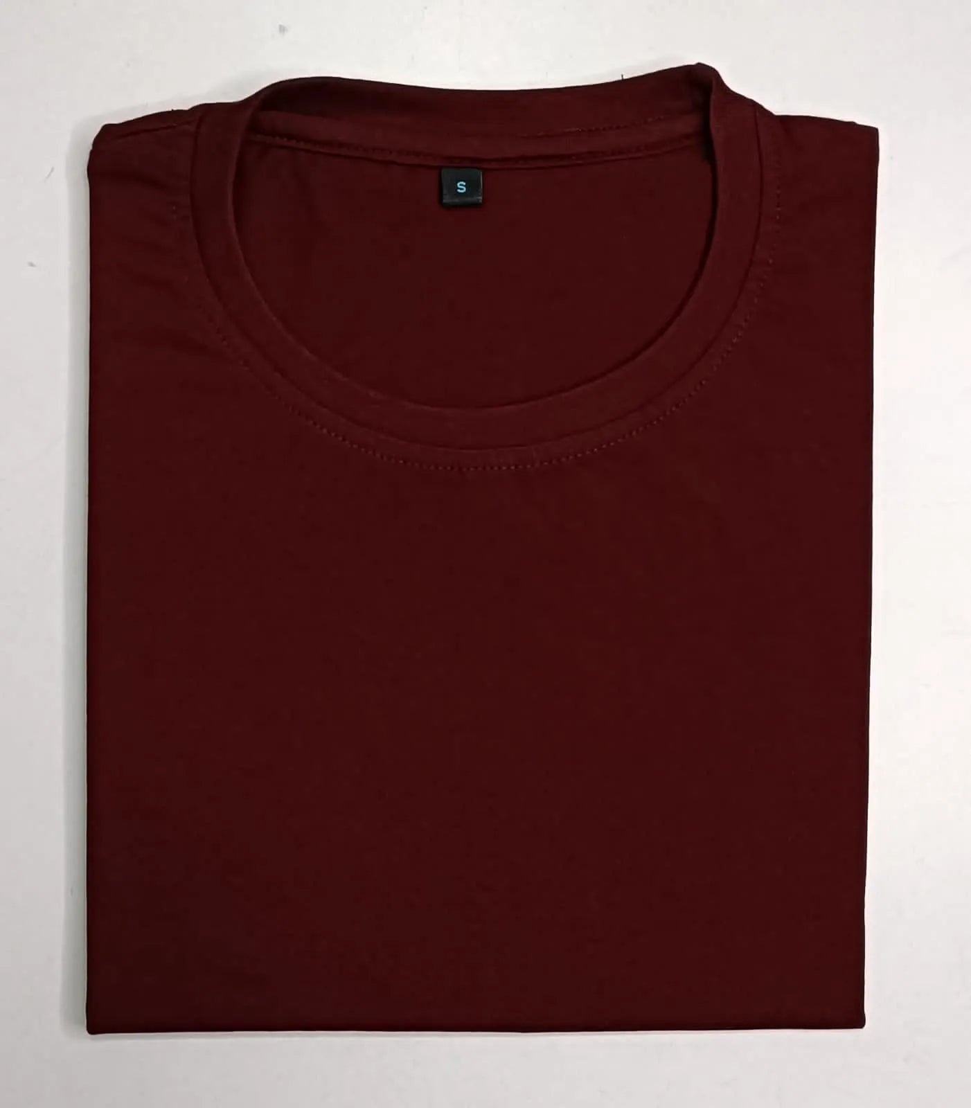 Plain Round Neck Maroon