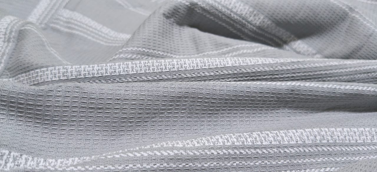 Grey Textured Stripe Shirt