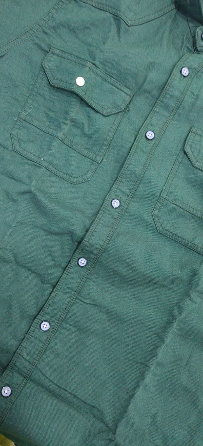 Hunter Green Utility Shirt