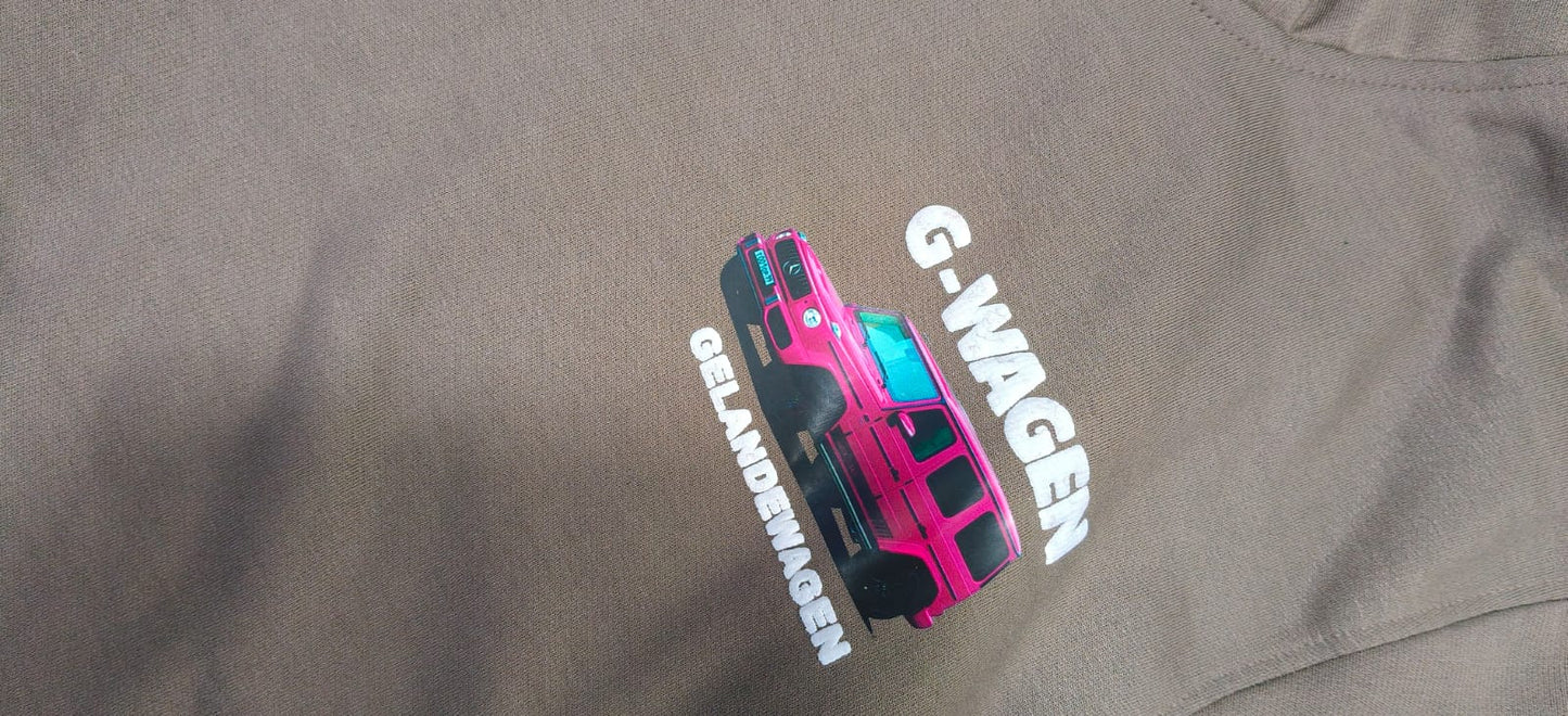 Men’s Urban Graphic Hoodie – Olive Green