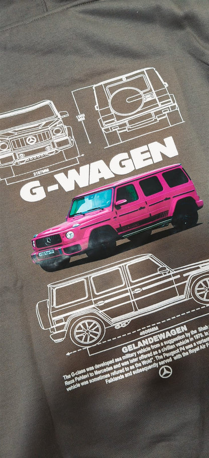 Men’s Urban Graphic Hoodie – Olive Green