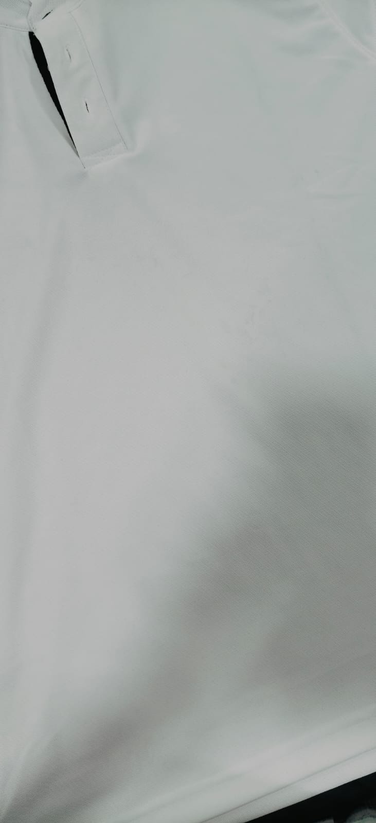 White Polo with Contrast Placket