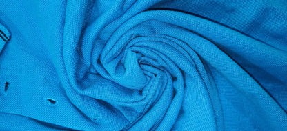 Tipped Polo – Azure Blue