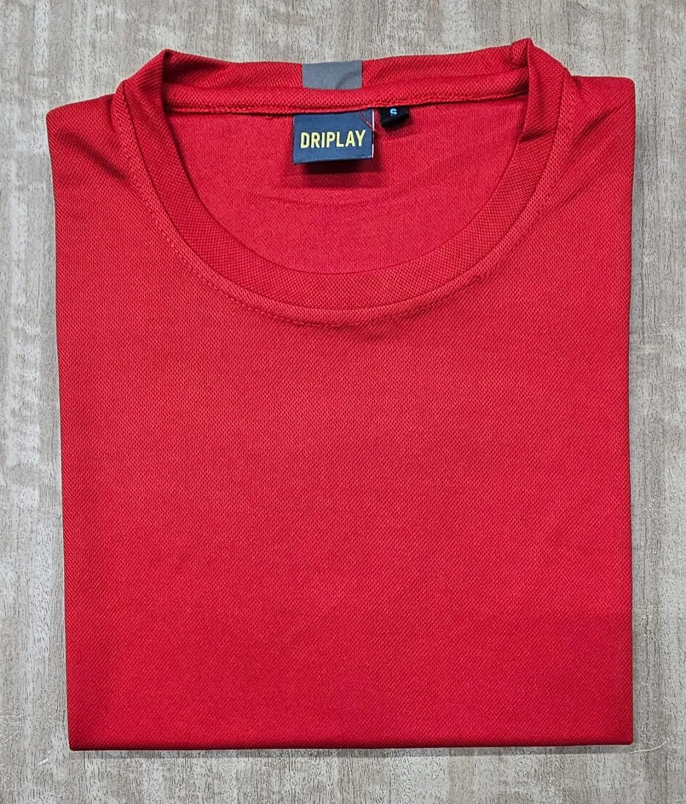 Polyester Red Plain T Shirts For Men