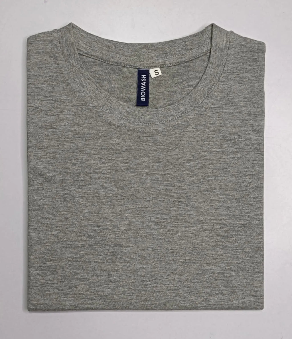Plain Round Neck GRAY