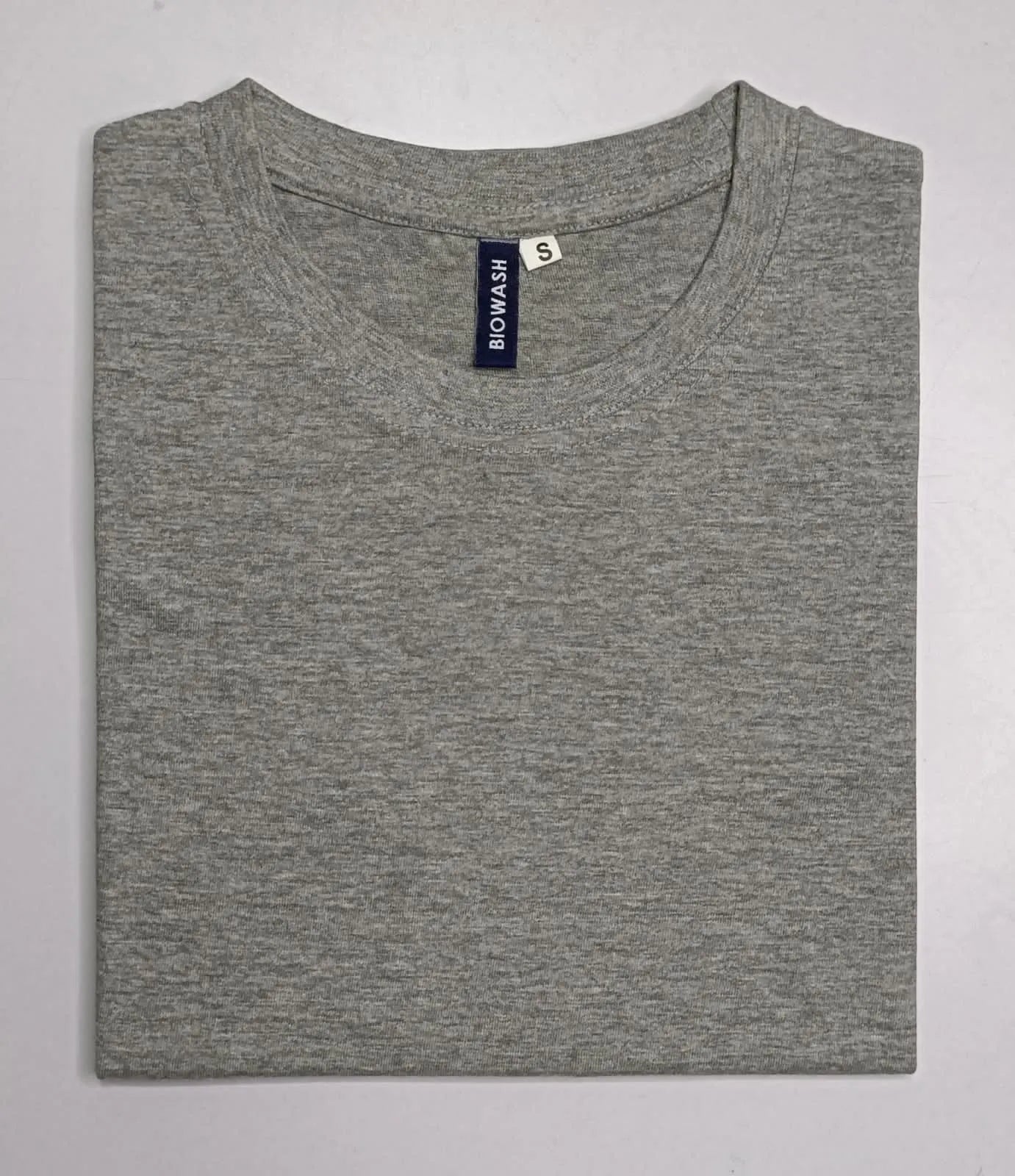 Plain Round Neck GRAY
