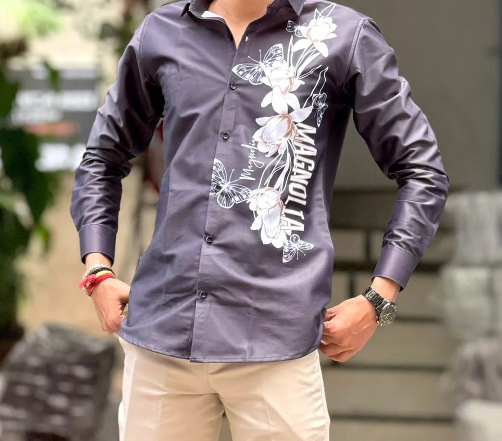 Gloss Petal Casual Shirts