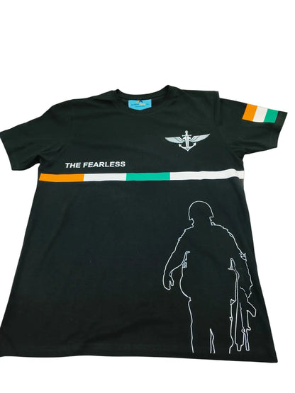 The Fearless Military-Inspired Graphic T-Shirt