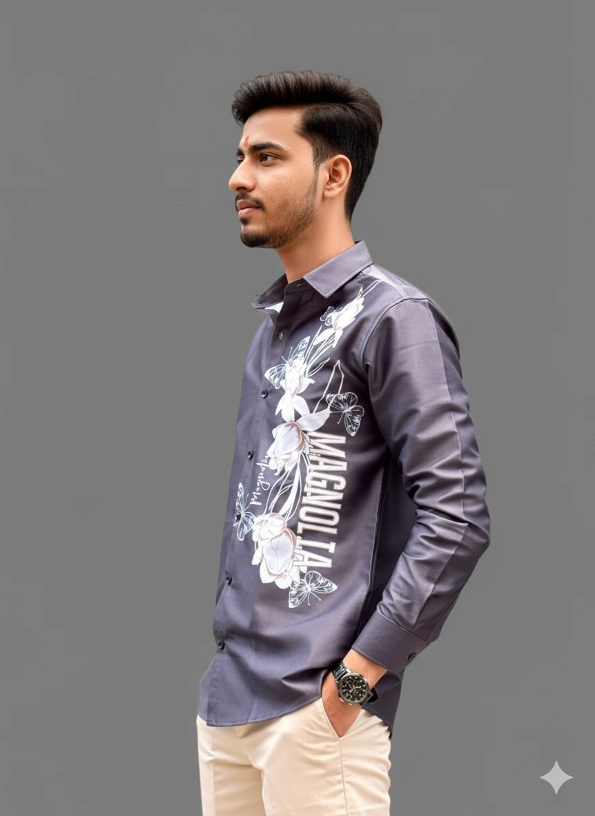 Gloss Petal Casual Shirts