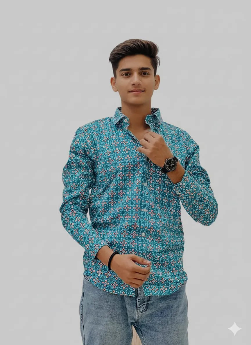 Small-scale Floral Shirt