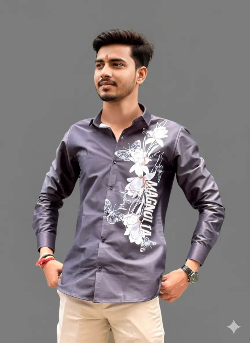 Gloss Petal Casual Shirts