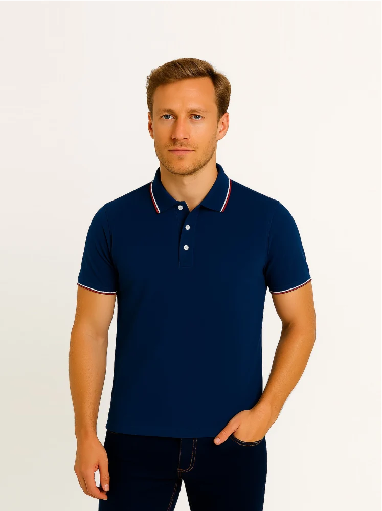 Dark Gray Polo T-shirts (Cooltex Tipping)