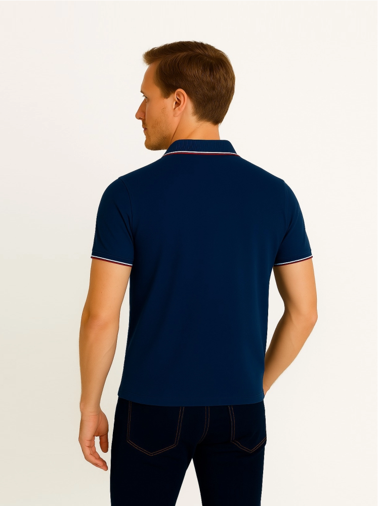 Blue Polo T-shirts (Cooltex Tipping)