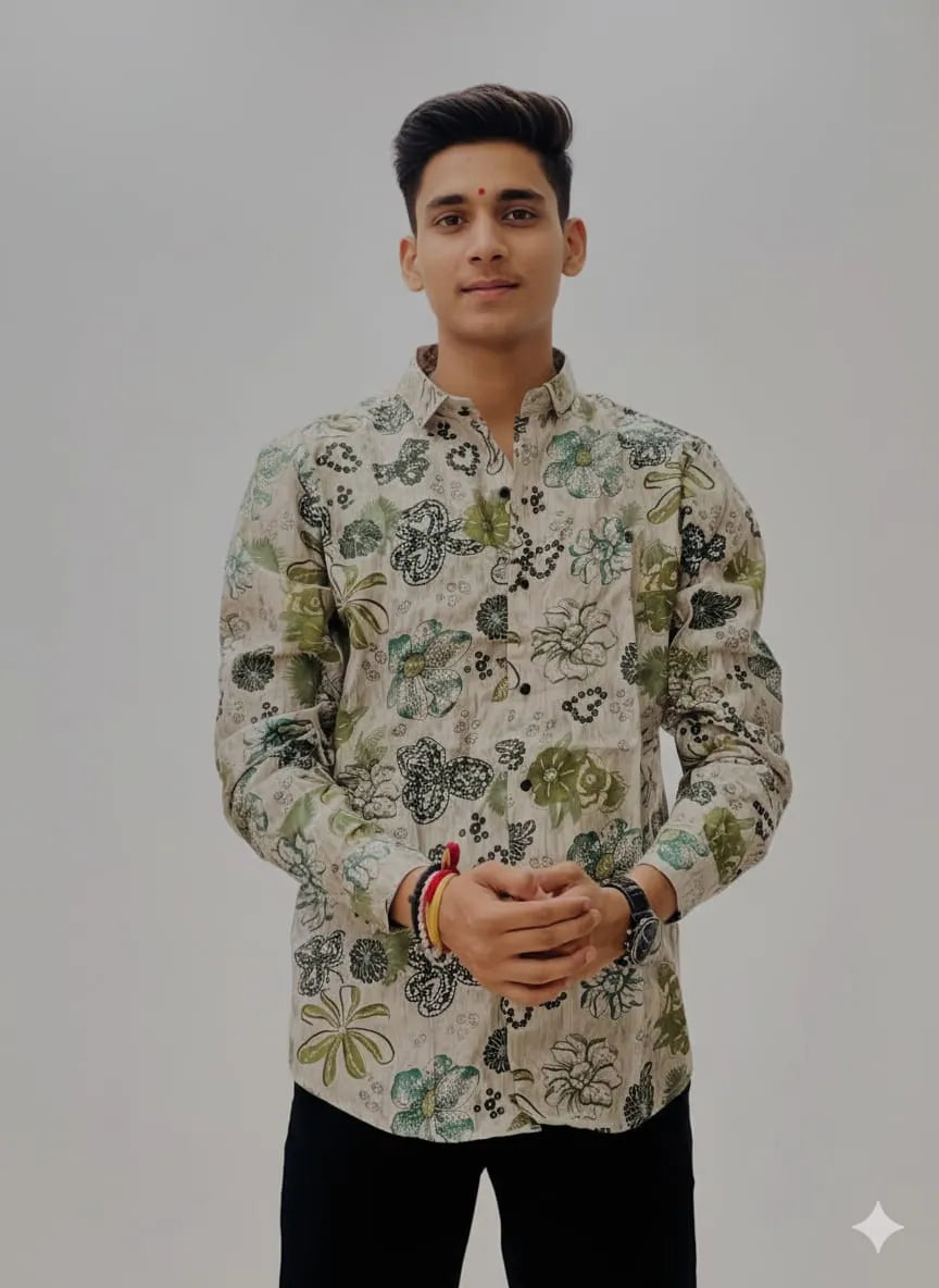 Botanical Print Shirt