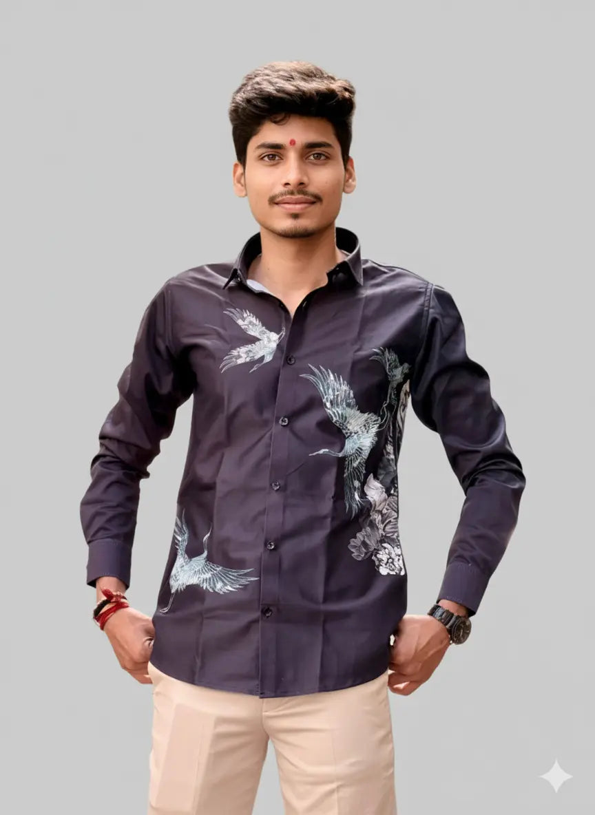 Midnight Bloom Edition Casual Shirts