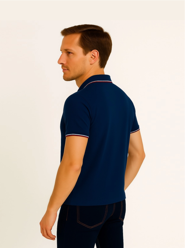 Blue Polo T-shirts (Cooltex Tipping)