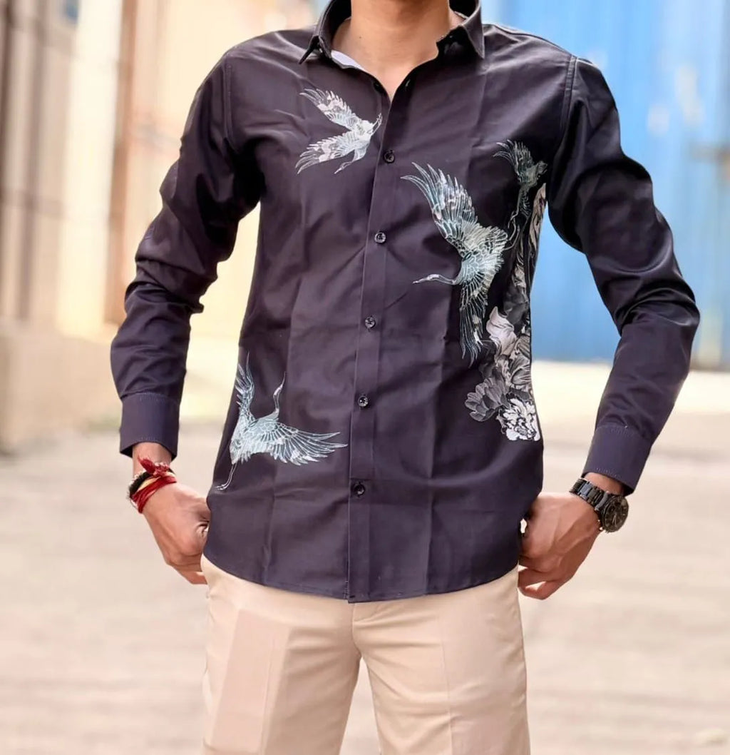 Midnight Bloom Edition Casual Shirts