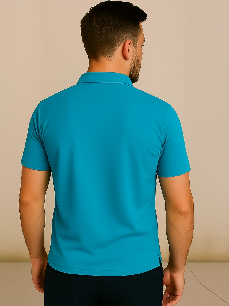 Sky Blue Polo T-shirt (Higho2 Premium T-shirt)